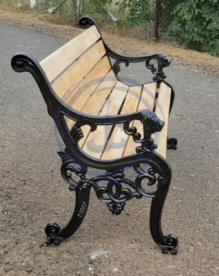 Cast Iron Modern Legs with Wooden Strips (Patti)