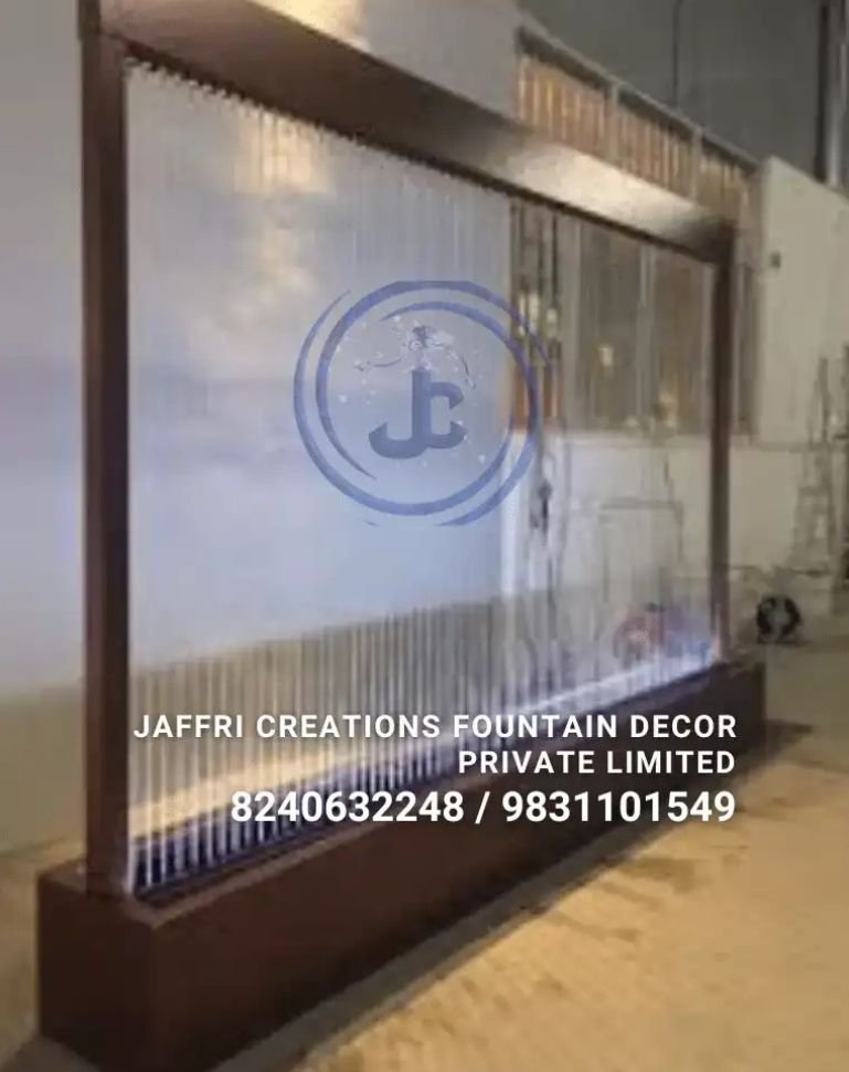 Glass Wall Fountain Indoor 8x10Ft