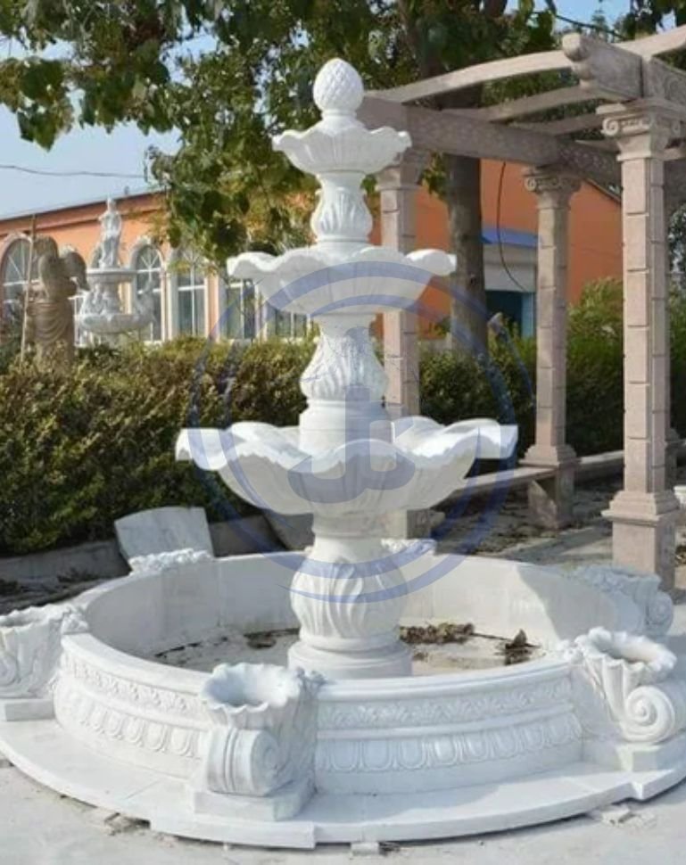 standalone three-tier water fountain