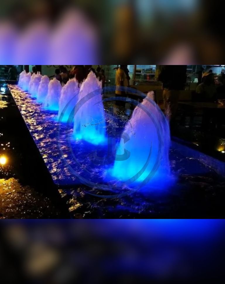 foam jet led fountain