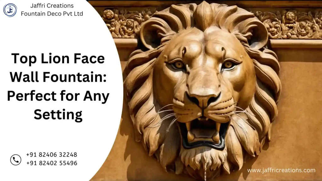 lion face wall fountain