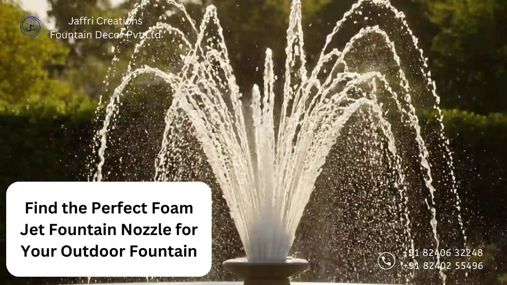 foam jet fountain nozzle