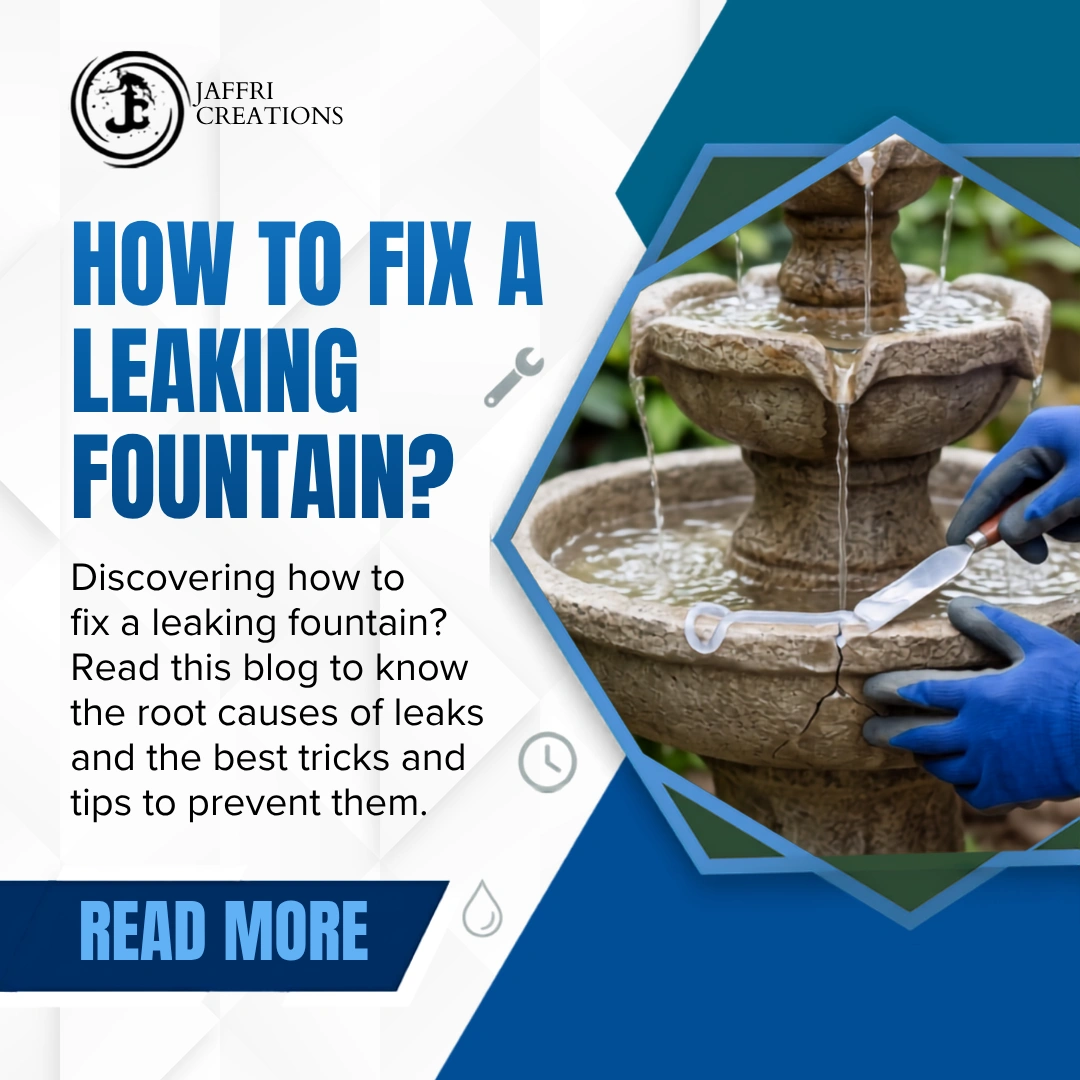 how to fix a leaking fountain