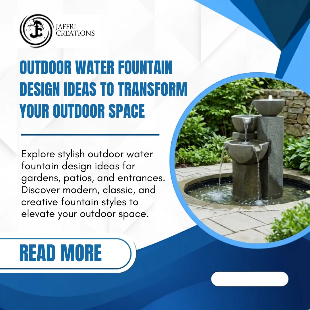 outdoor water fountain design ideas