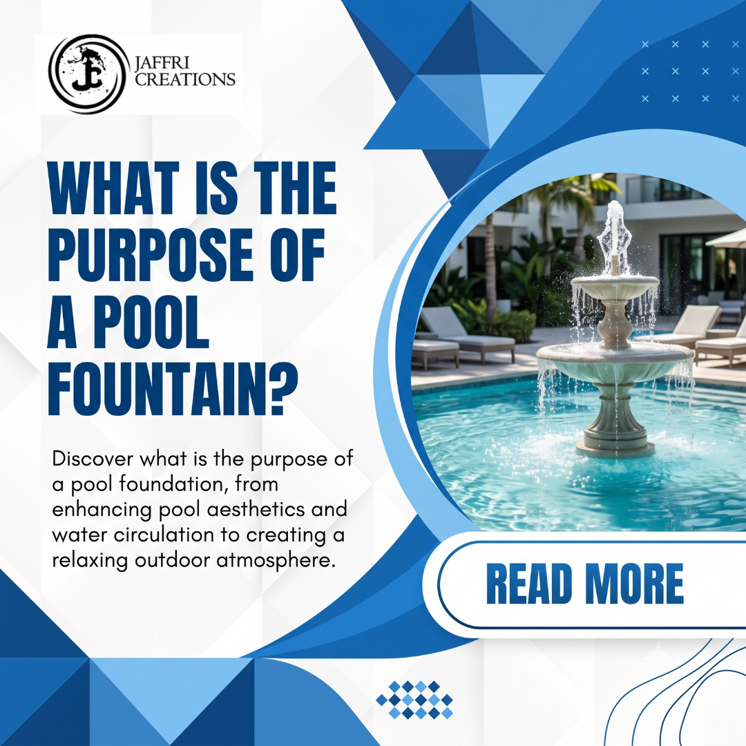 what is the purpose of a pool fountain